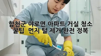 합천군 야로면 아파트 거실 청소 꿀팁 ✨ 먼지, 털 제거 완전 정복!